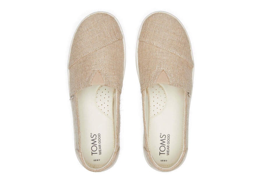 Verona Natural Slip On Sneaker Top View Opens in a modal