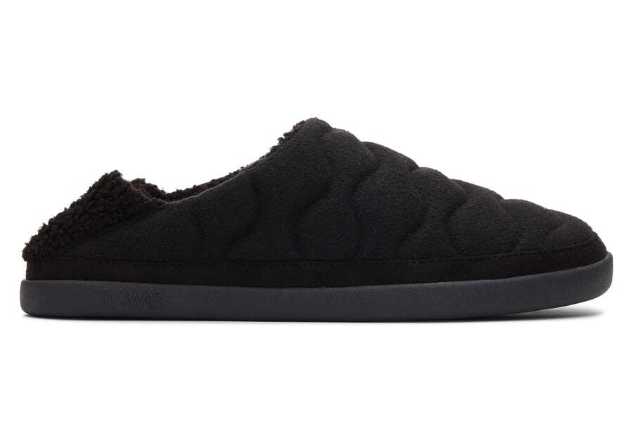 Ezra Black Quilted Convertible Slipper  Opens in a modal
