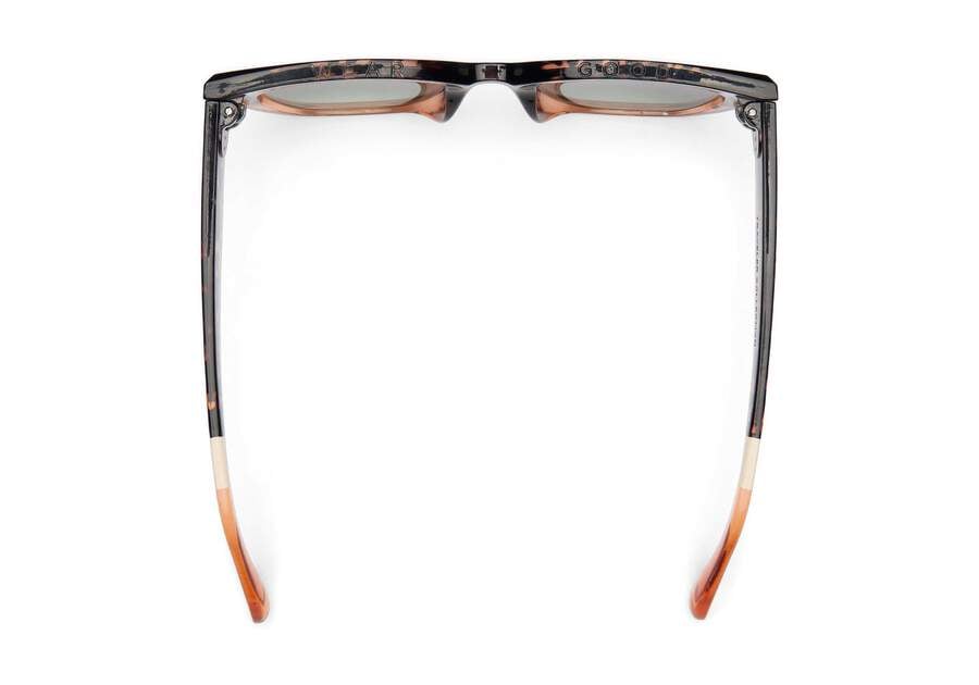 Sydney Blonde Tortoise Apricot Fade Traveler Sunglasses Top View Opens in a modal