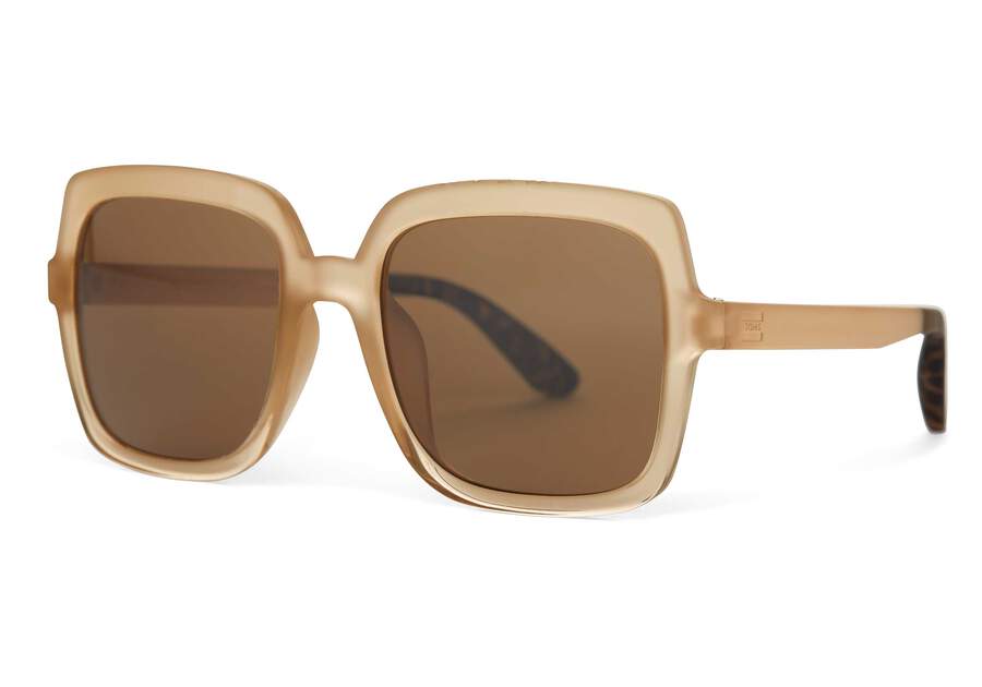Athena Oatmilk Traveler Sunglasses Side View Opens in a modal