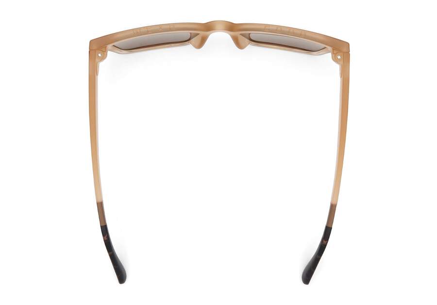 Adelaide Oatmilk Crystal Fade Traveler Sunglasses Top View Opens in a modal