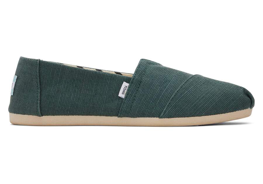 Alpargata Green Heritage Canvas Side View Opens in a modal