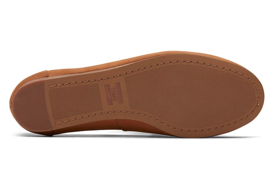 Darcy Tan Leather Flat Bottom Sole View Opens in a modal