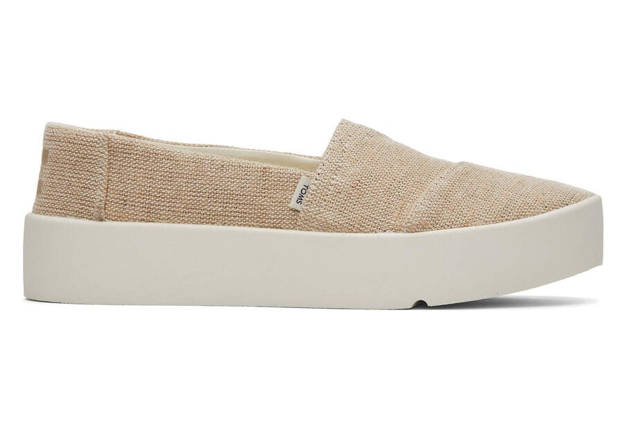 Verona Natural Slip On Sneaker Side View Opens in a modal