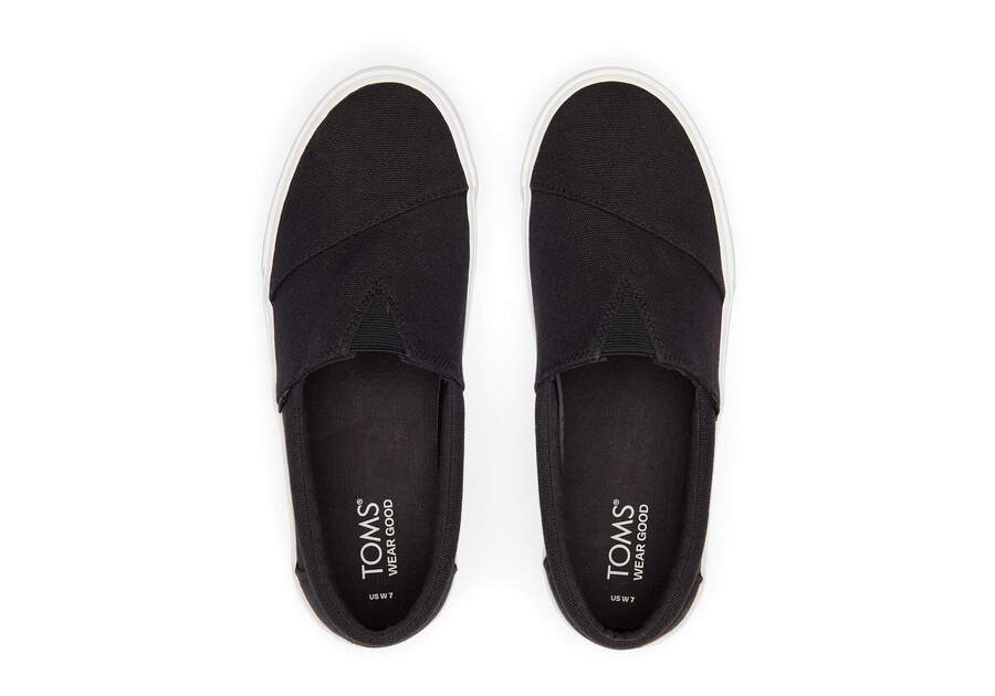 Women's Black Fenix Platform Slip On Sneaker | TOMS