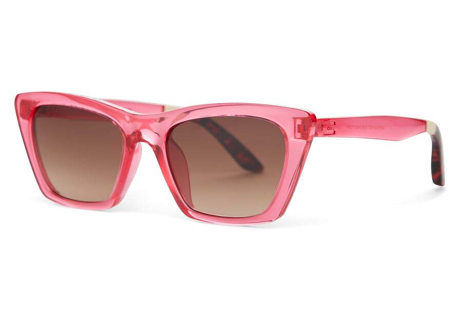 Sahara Pink Traveler Sunglasses Side View Opens in a modal