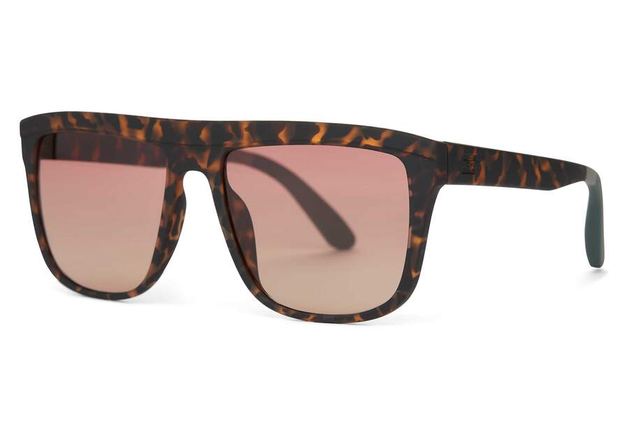 Jett Matte Tortoise Traveler Sunglasses Side View Opens in a modal