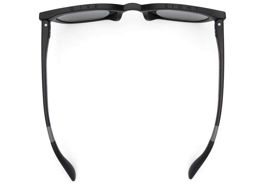 Juniper Black Traveler Sunglasses Top View Opens in a modal