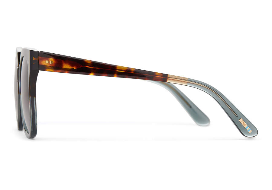 Natasha Tortoise Ocean Grey Fade Handcrafted Sunglasses  Opens in a modal