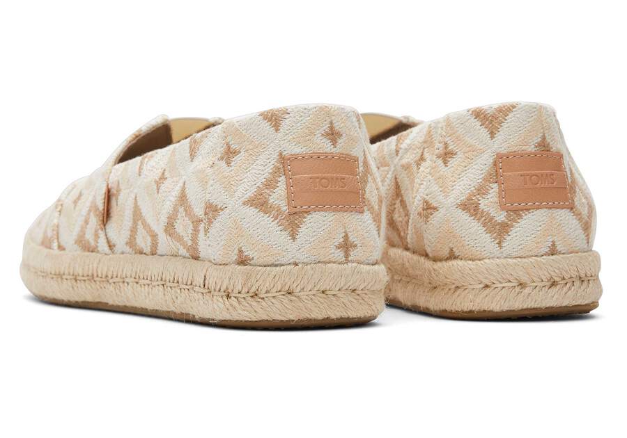 Alpargata Rope 2.0 Natural Geometric Espadrille Back View Opens in a modal