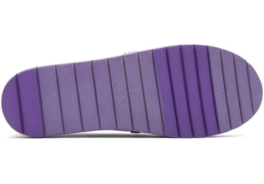 Youth Alp Platform Purple Glimmer Kids Shoe Bottom Sole View