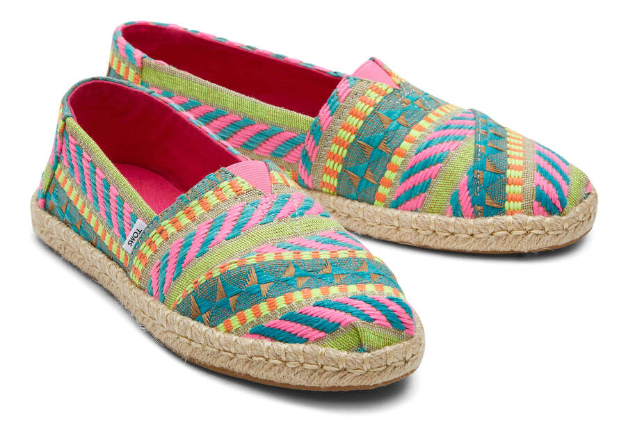 Alpargata Global Jaquard Rope Espadrille Front View Opens in a modal