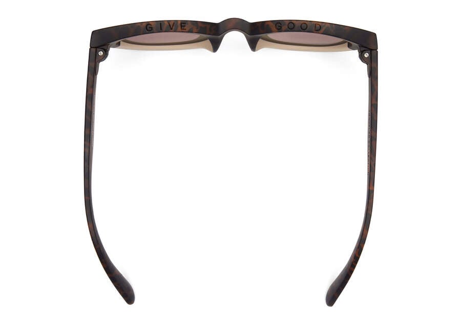 Florentin Tortoise Oatmilk Fade Traveler Sunglasses Top View Opens in a modal