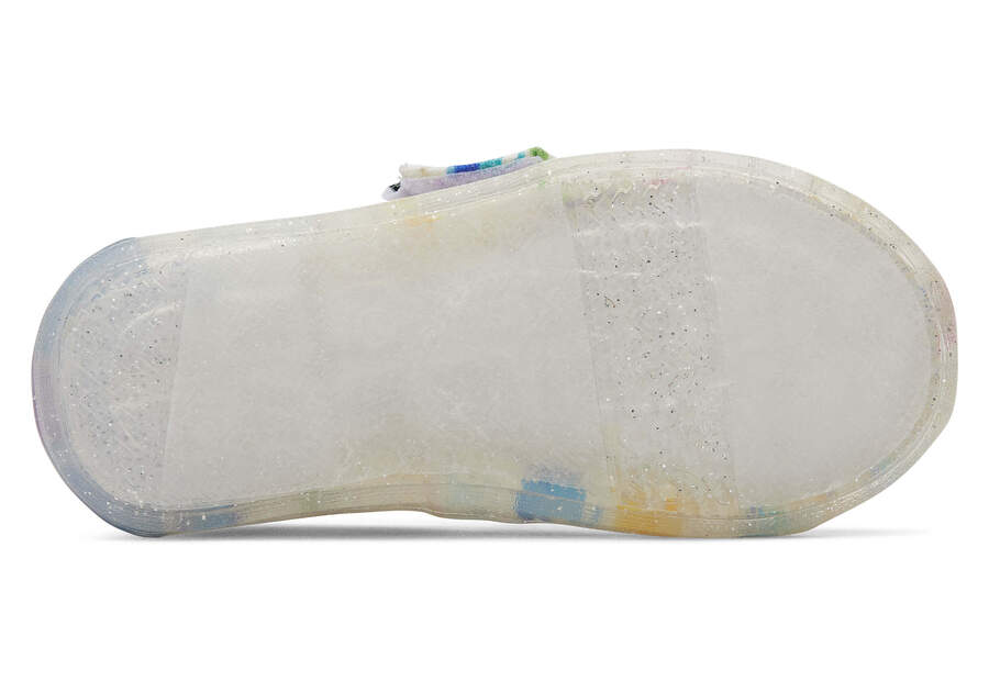 Tiny Alpargata Watercolor Unicorns Toddler Shoe Bottom Sole View Opens in a modal