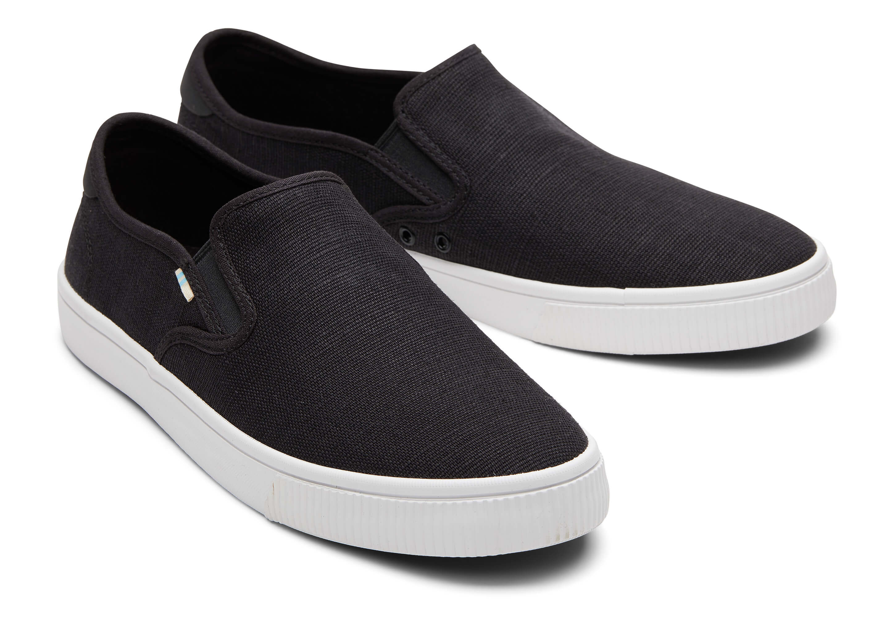toms canvas slip ons