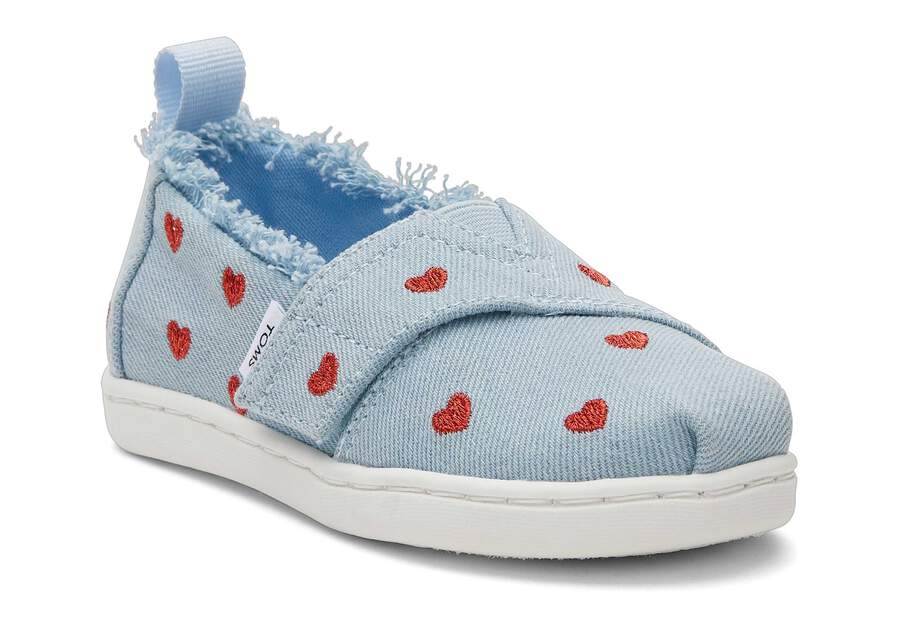 Alpargata Denim Hearts Toddler Shoe  Opens in a modal