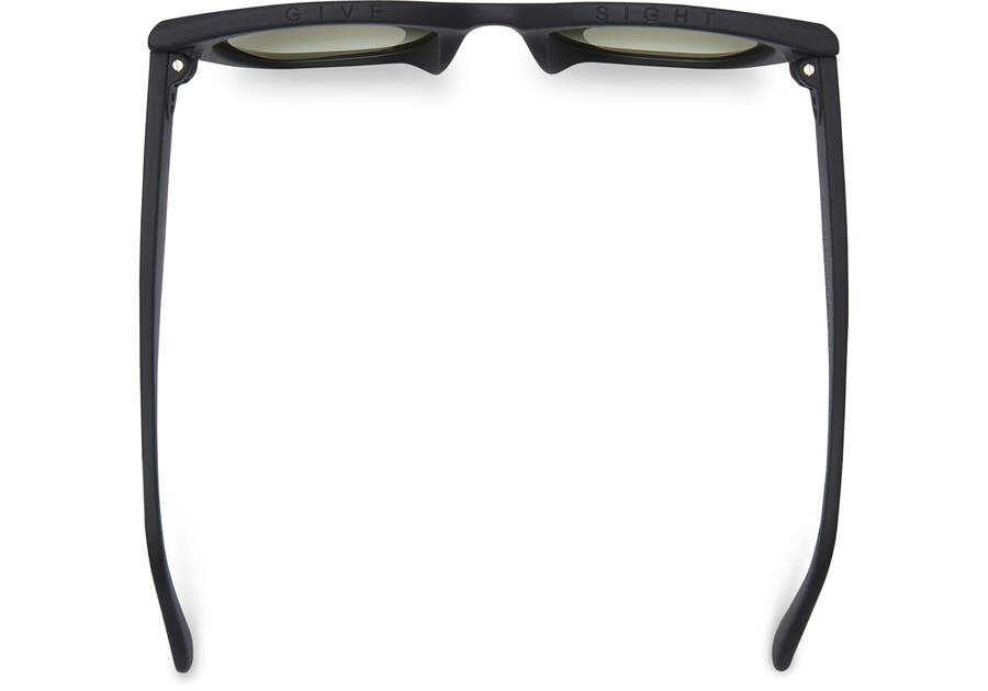 Paloma Black Traveler Sunglasses Top View Opens in a modal