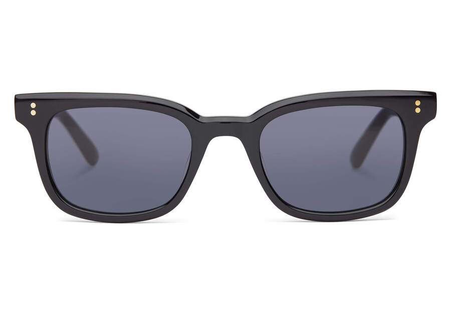 Ashtyn Black Tortoise Handcrafted Sunglasses Front View Opens in a modal