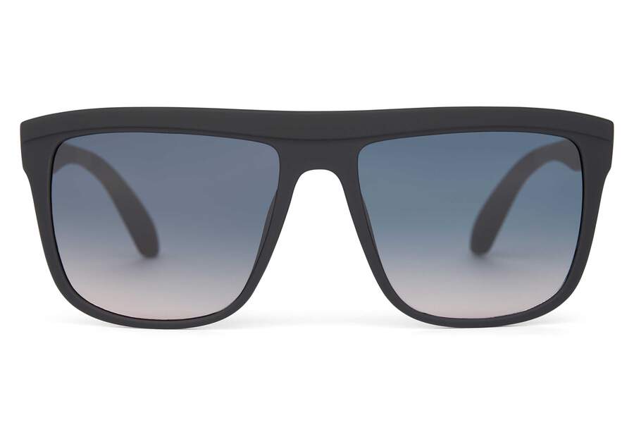 Jett Matte Black Traveler Sunglasses Front View Opens in a modal