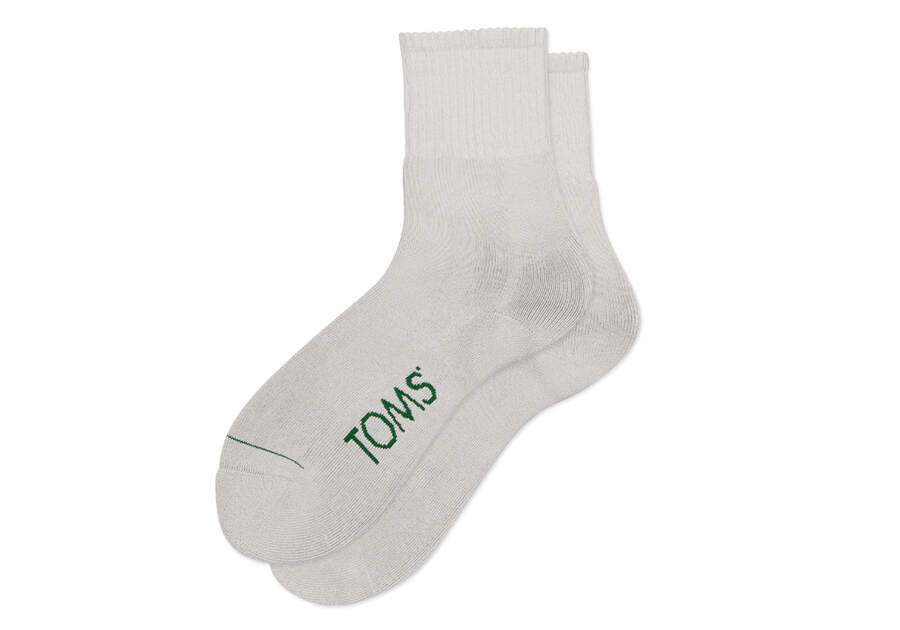 TOMS x KROST Crew Socks Front View Opens in a modal