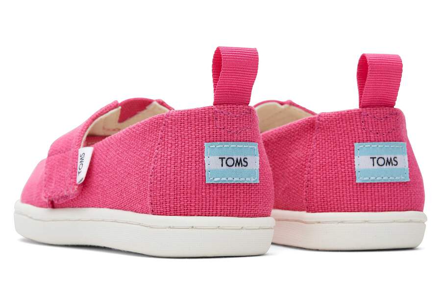 Alpargata Pink Heritage Canvas Toddler Shoe Back View Opens in a modal