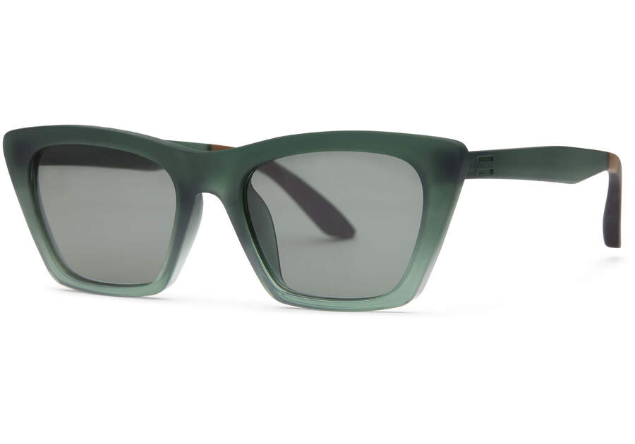 Sahara Green Traveler Sunglasses Side View Opens in a modal