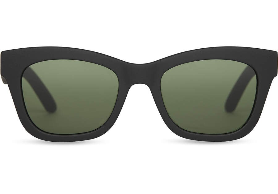 Paloma Black Traveler Sunglasses Front View Opens in a modal