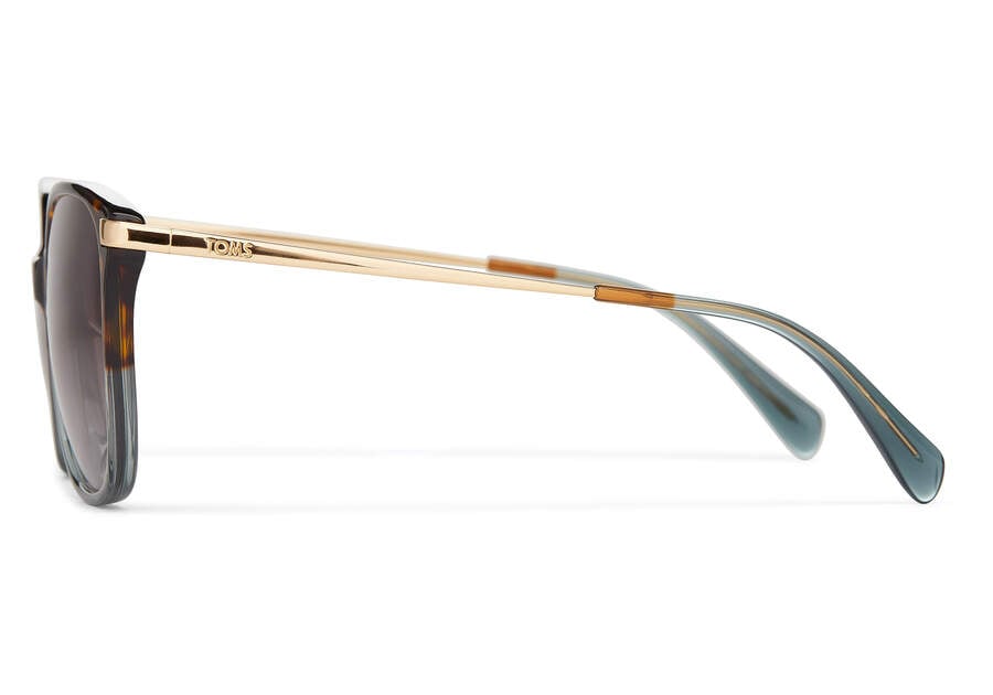Sandela 201 Tortoise Ocean Grey Fade Handcrafted Sunglasses  Opens in a modal