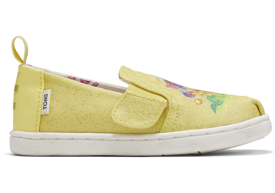 TOMS X Candy Land Princess Lollipop Tiny Alpargata Side View Opens in a modal