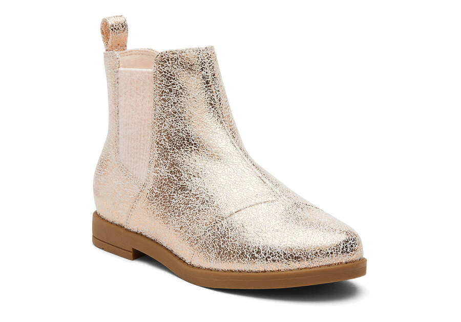 Youth Charlie Gold Foil Kids Boot  Opens in a modal