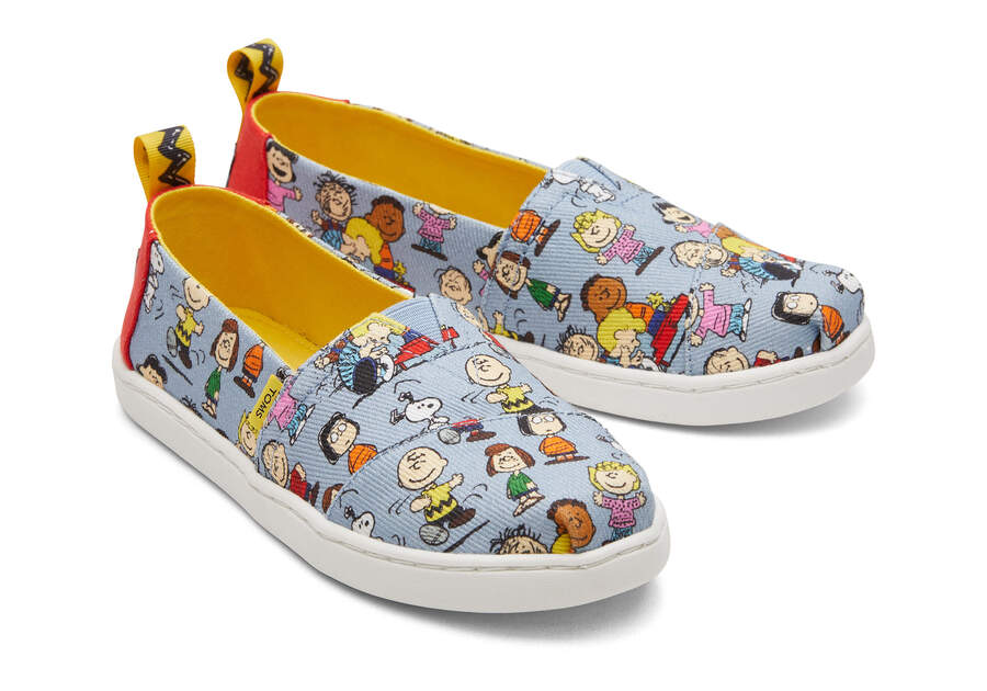 TOMS X Peanuts® Youth Alpargata Front View Opens in a modal