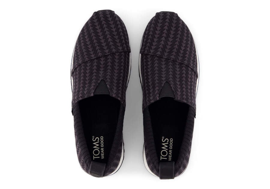 Resident 2.0 Black Triangle Woven Sneaker Top View Opens in a modal