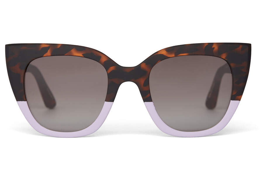Sydney Blonde Tortoise Orchid Fade Traveler Sunglasses Front View Opens in a modal