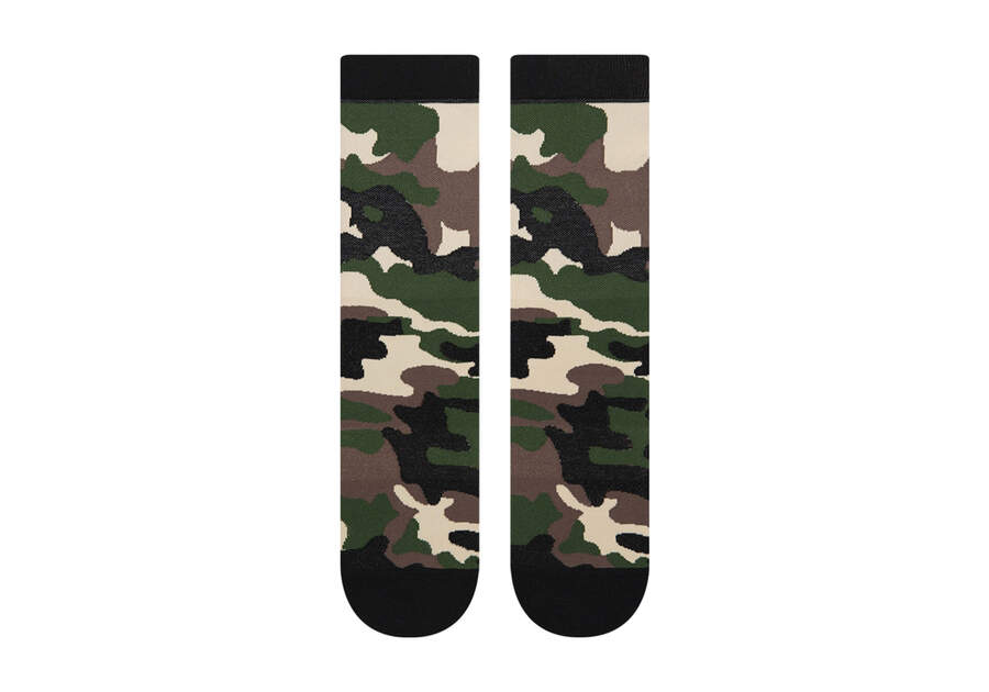 Light Cushioned  Crew  Socks Camo Additional View 1 Opens in a modal