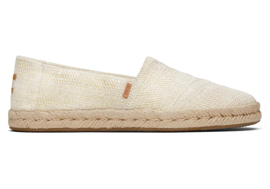 Alpargata Rope 2.0 Natural Metallic Espadrille Side View Opens in a modal