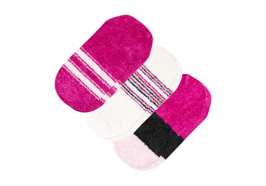 Ultimate No Show Socks Glitter Cozy 3 Pack Additional View 2