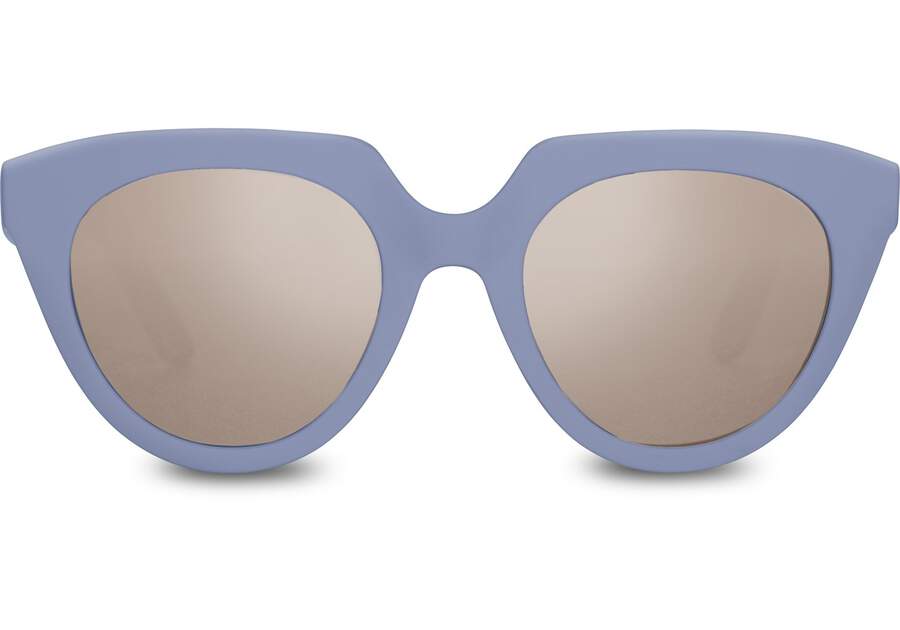 TRAVELER Lourdes Matte Infinity Blue Mother of Pearl Lens Front View Opens in a modal