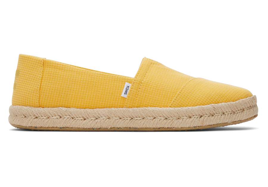 Alpargata Rope 2.0 Yellow Espadrille Side View Opens in a modal