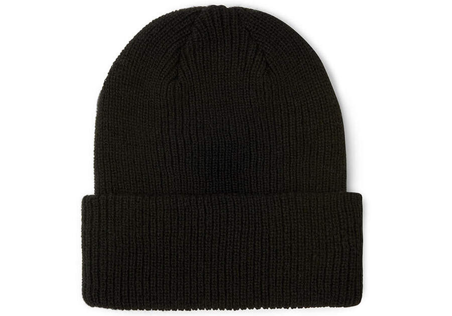 TOMS Logo Beanie Back View Opens in a modal