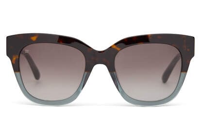 Sloane Tortoise Ocean Grey Fade Handcrafted Sunglasses