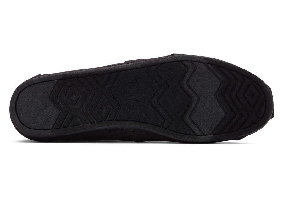 Alpargata All Black Recycled Cotton Canvas Bottom Sole View Opens in a modal