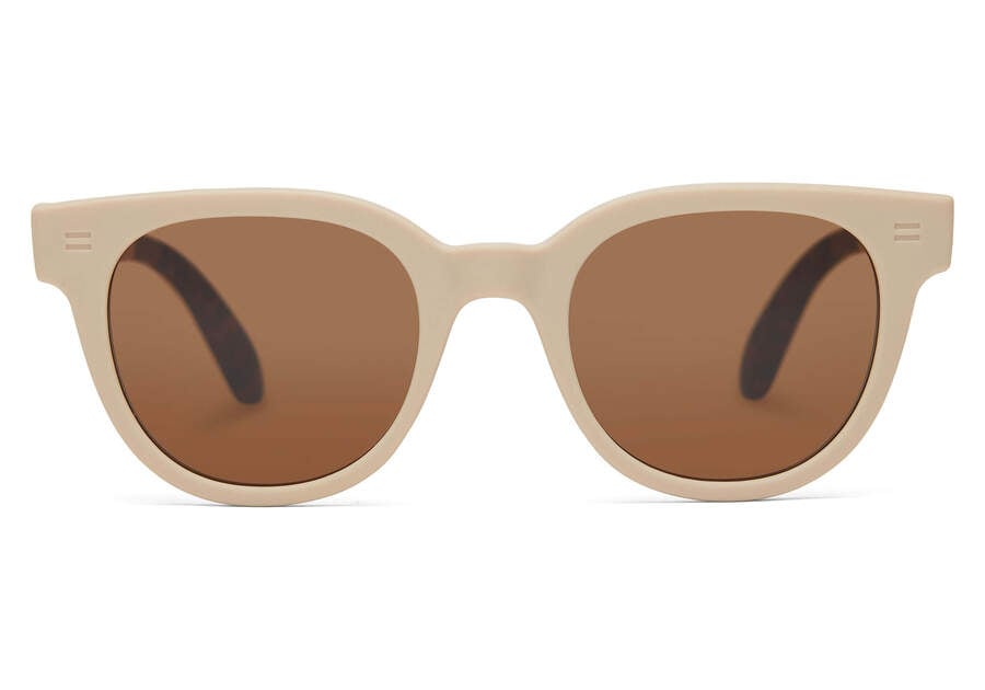Rhodes Oatmilk Traveler Sunglasses Front View Opens in a modal