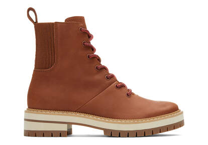 Frankie Brown Water Resistant Lace-Up Boot