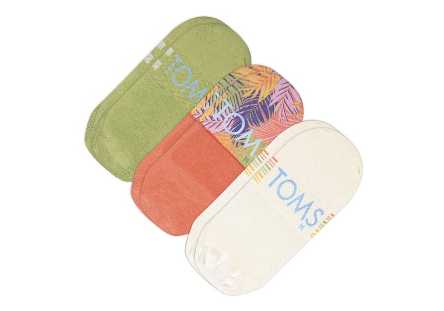 Classic No Show Socks Palms 3 Pack Bottom Sole View Opens in a modal