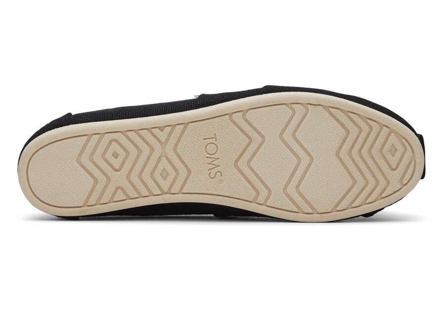 Alpargata Black Heritage Canvas Wide Width Bottom Sole View Opens in a modal