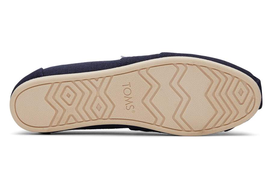 Alpargata Navy Heritage Canvas Bottom Sole View Opens in a modal