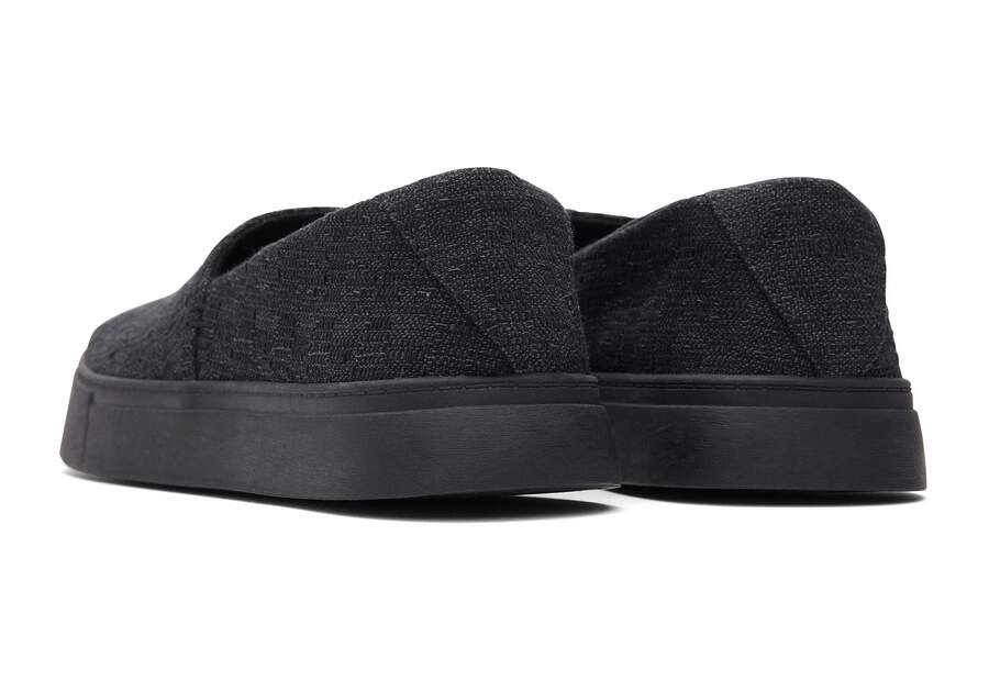 Kameron Black Slip On Sneaker Back View Opens in a modal