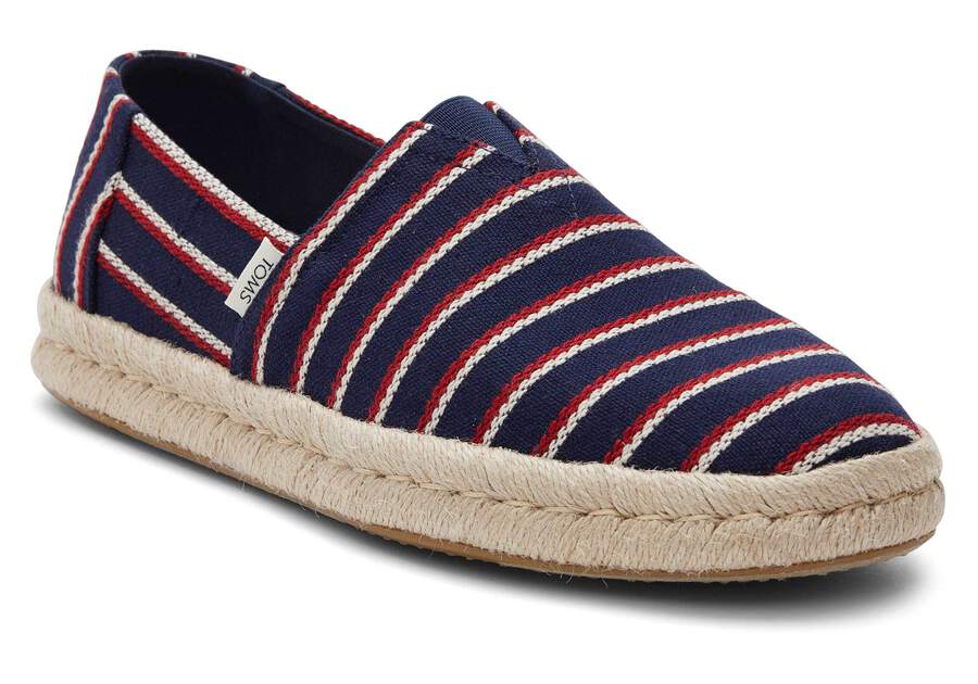 Alpargata Navy Woven Stripes Rope 2.0 Espadrille  Opens in a modal