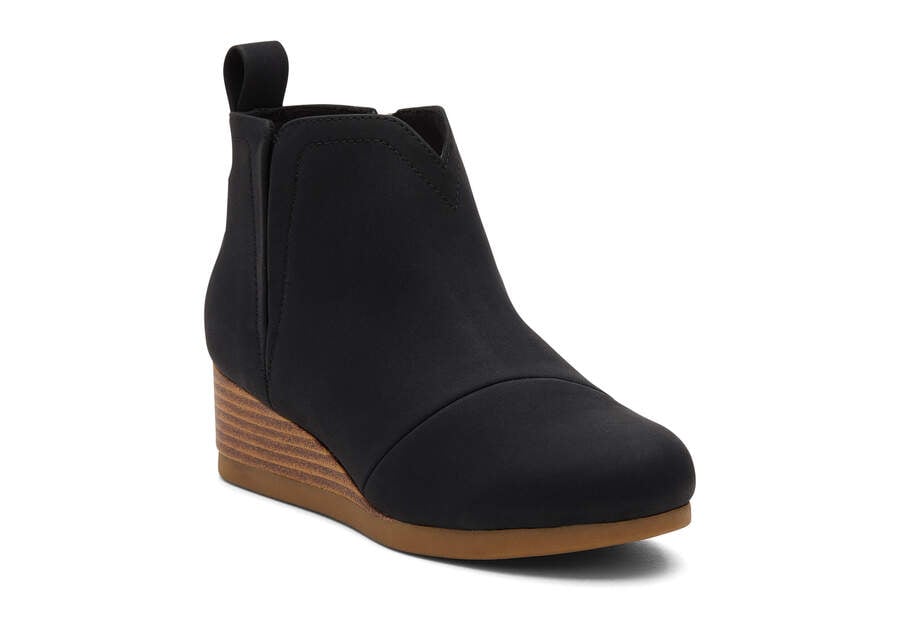 Youth Clare Black Wedge Kids Boot 