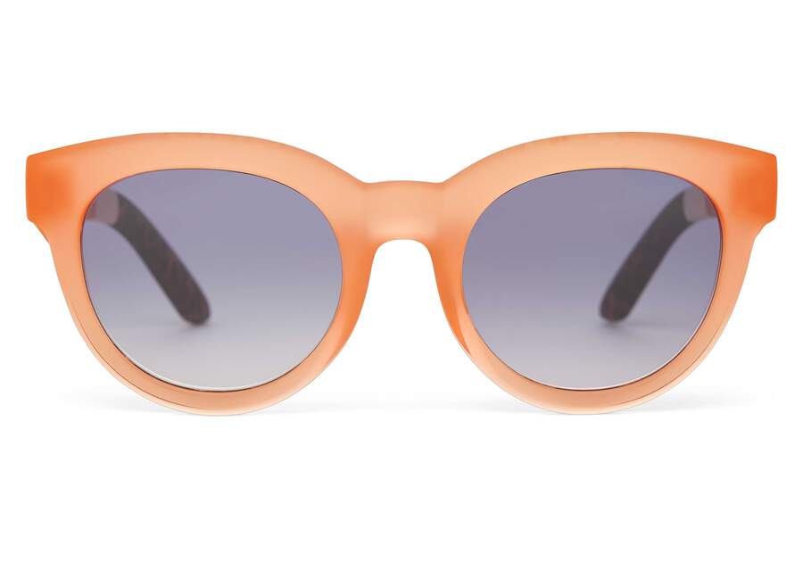 Florentin Peach Traveler Sunglasses Front View Opens in a modal
